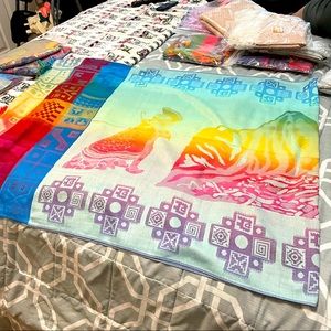 Peruvian Silk Prismatic Multicolor Shawl